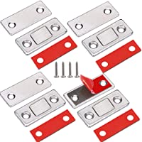Los mejores  - Ultra Delgado Iman Puerta Armario Jiayi 4 Piezas Tarea Pesada Magnetico Pestillo Fuerte Metal Imán Cierre Para Cocina…